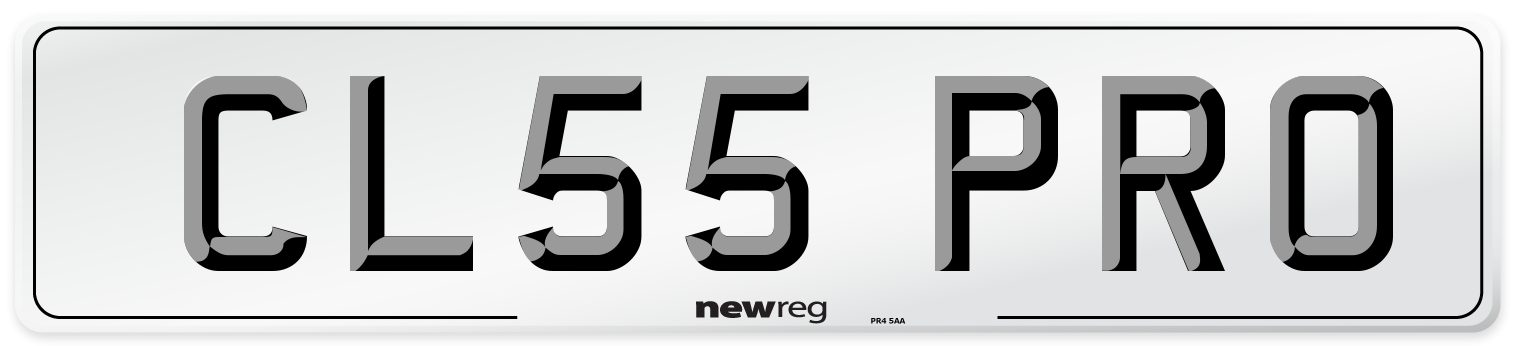 CL55 PRO Number Plate from New Reg